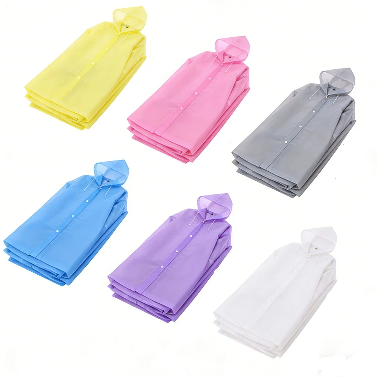 Portable Reusable EVA Raincoat 1