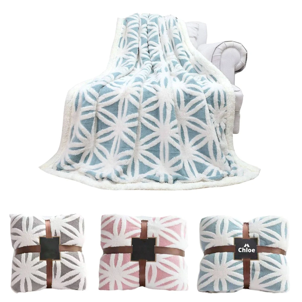 Custom printed lambskin blanket 1