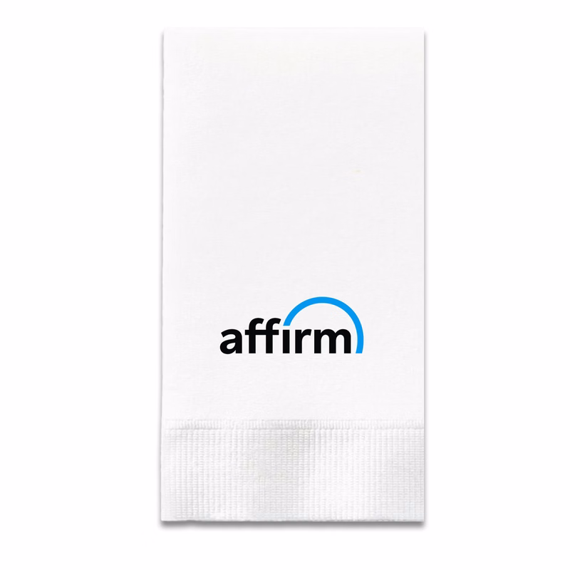 2-Ply White Dinner Napkin - 1/8 Fold - High Line