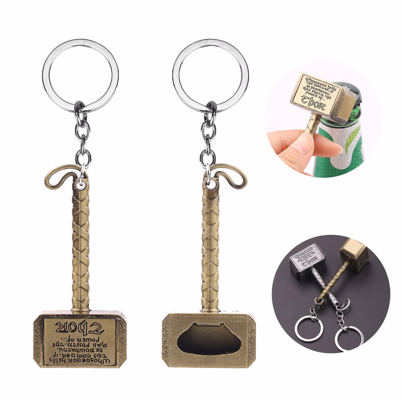 Thor Hammer Bottle Opener W/keychain
