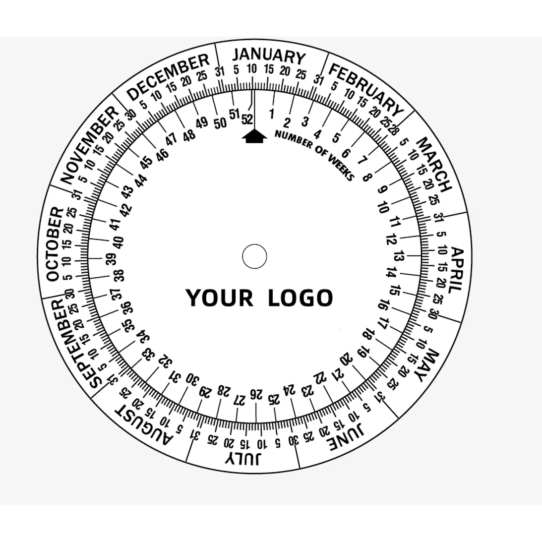 PVC date measuring disc 1
