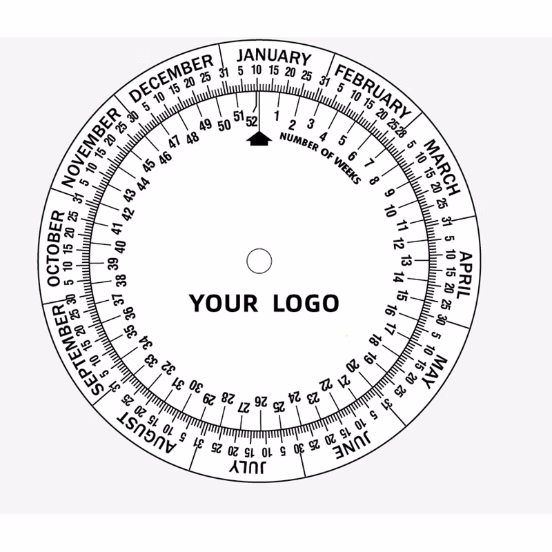 PVC date measuring disc
