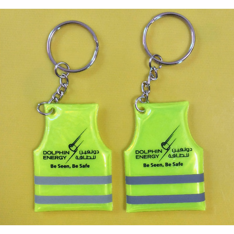 Reflective Safety Vest Key Chain