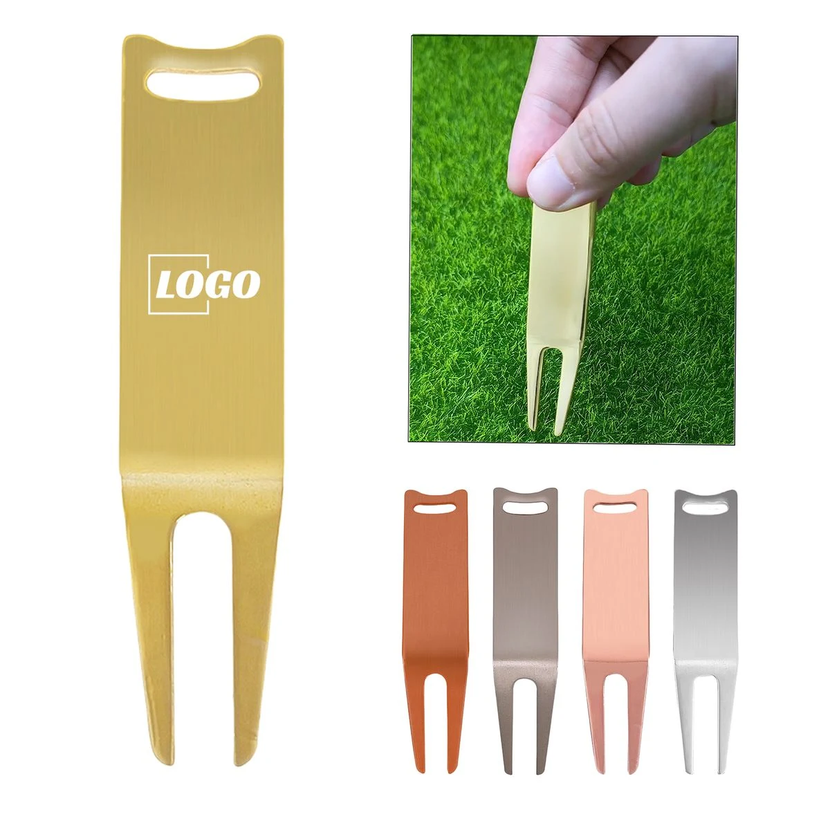 Metal Golf Green Fork 1