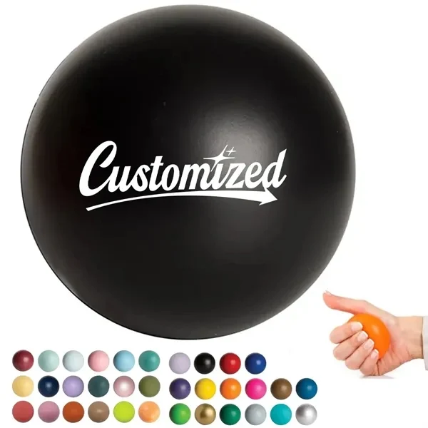 Custom PU Stress Relief Squeeze Ball with Logo — Corporate Wellness Giveaway 1