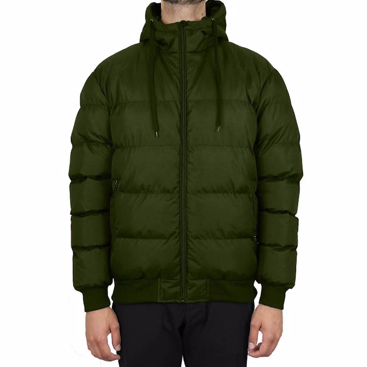 Men's Heavyweight Bubble Bomber Jackets - Olive S-2X