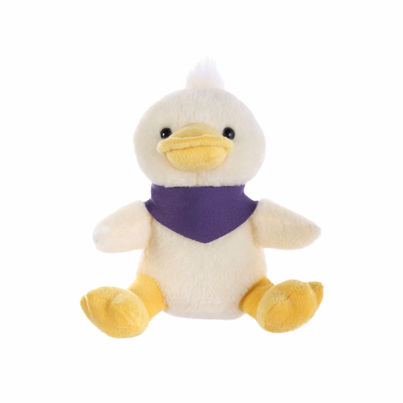 Soft Plush Sitting Duck wearing a Bandana