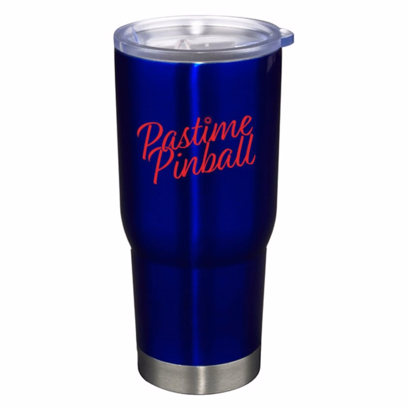 22 oz Pro22 Blue Vacuum Insulated Stainless Steel Travel Mug with Clear Lid