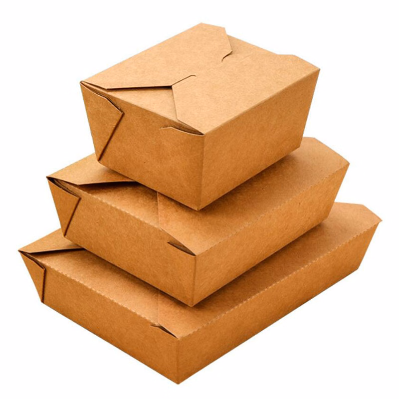 Leak Resistant Food Box Oil-proof Paper Take Out Containers
