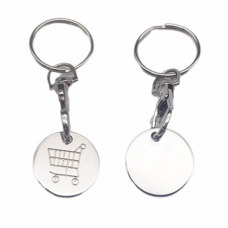 Trolley Coin Keychain Quarter Size