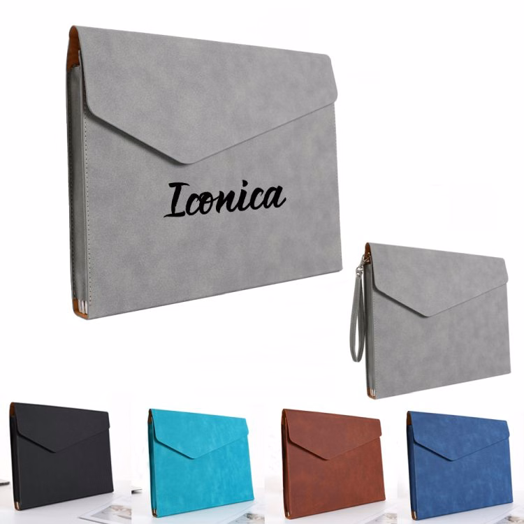 A4 PU Leather Expanding File Folder Holder