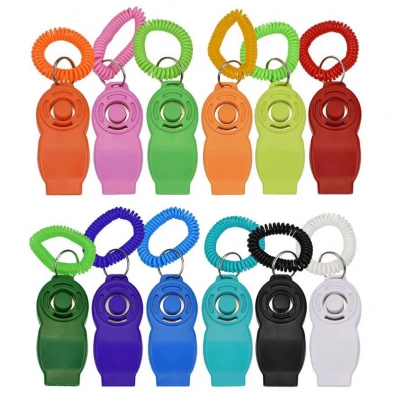 2-in-1 Pet Clicker Whistle Keychain 1