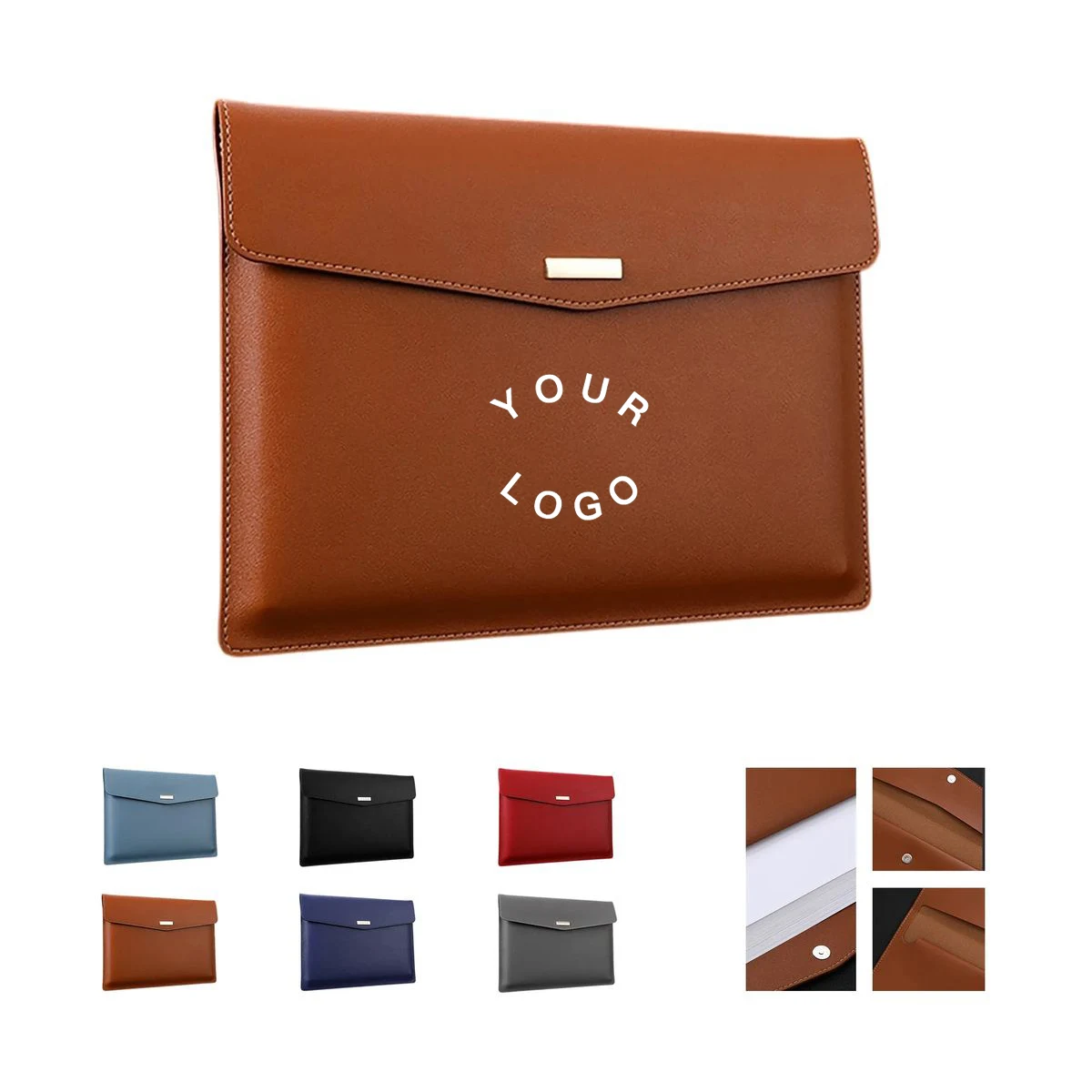 PU Leather Folder with Magnetic Closure and A4 Capacity 1