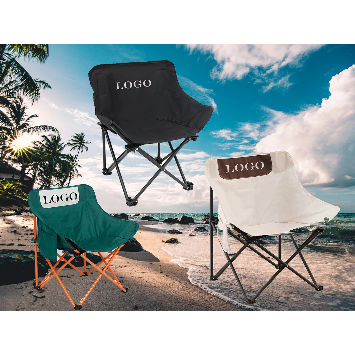 High Quality Portable Folding Outdoor Moon Chair 1