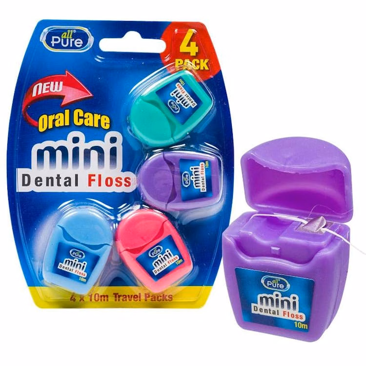 Dental Floss 4 Pack - 10m Each