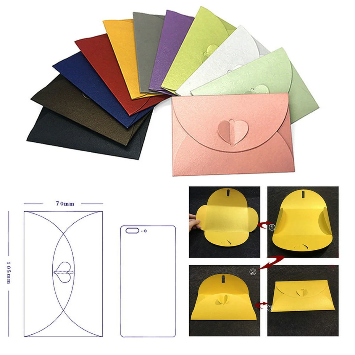Mini Size Shining Gift Card Envelopes 1