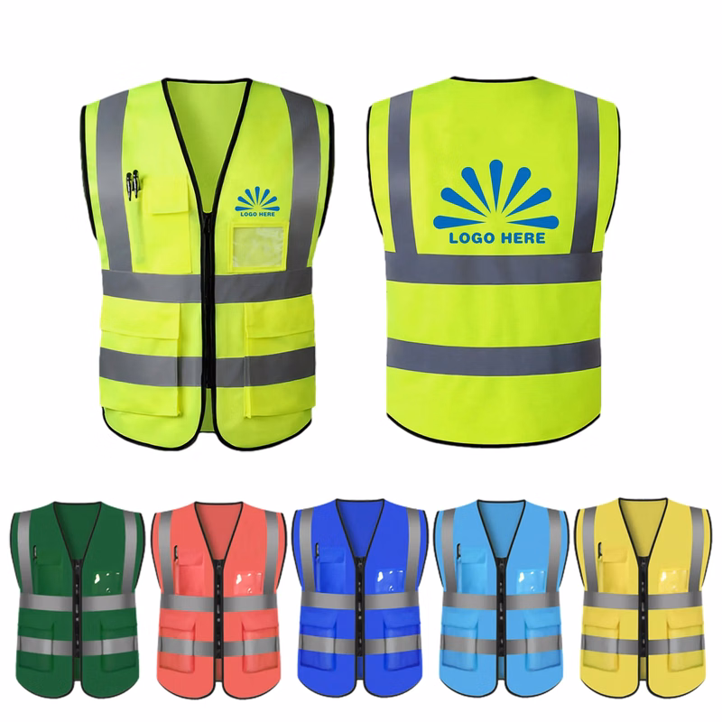 MOQ 50PCS Safety Vest with Reflective Strips
