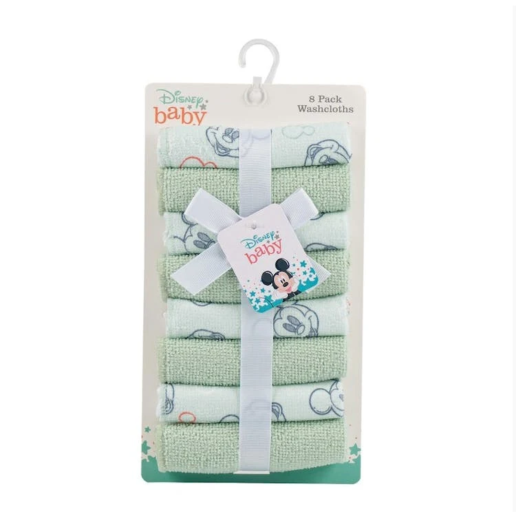 Mickey Mouse Baby Washcloths - 8 Pack 1