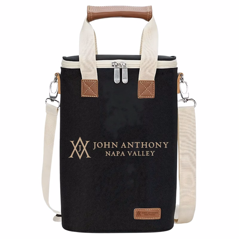 2-Bottle Insulated Wine Tote Carrier
