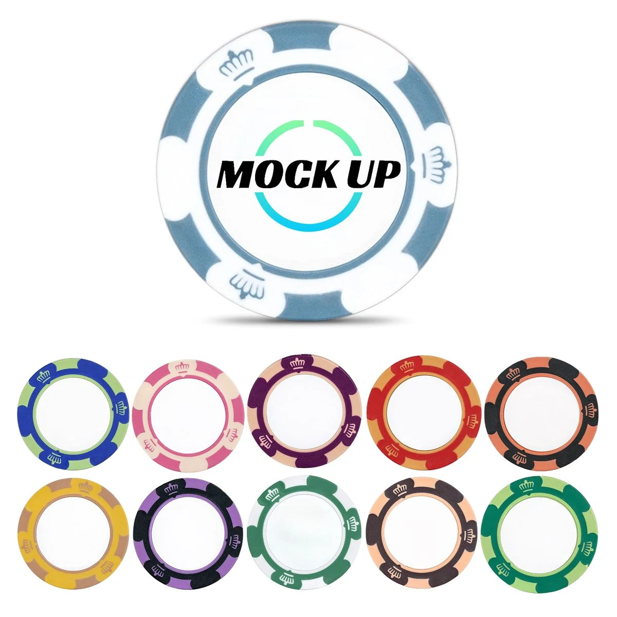 Three-Layer Casino Style Composite Clay Poker Chip 1