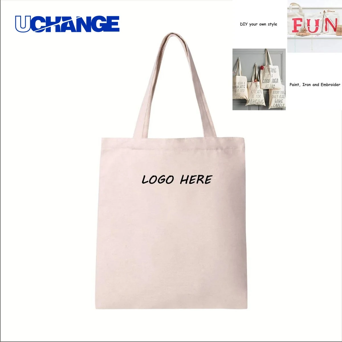 One-Shoulder Canvas Bag Casual Carry for Daily Use, custom tote bag with logo imprint 1