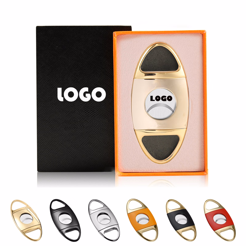Stainless Steel Cigar Cutter With Gift Box Package