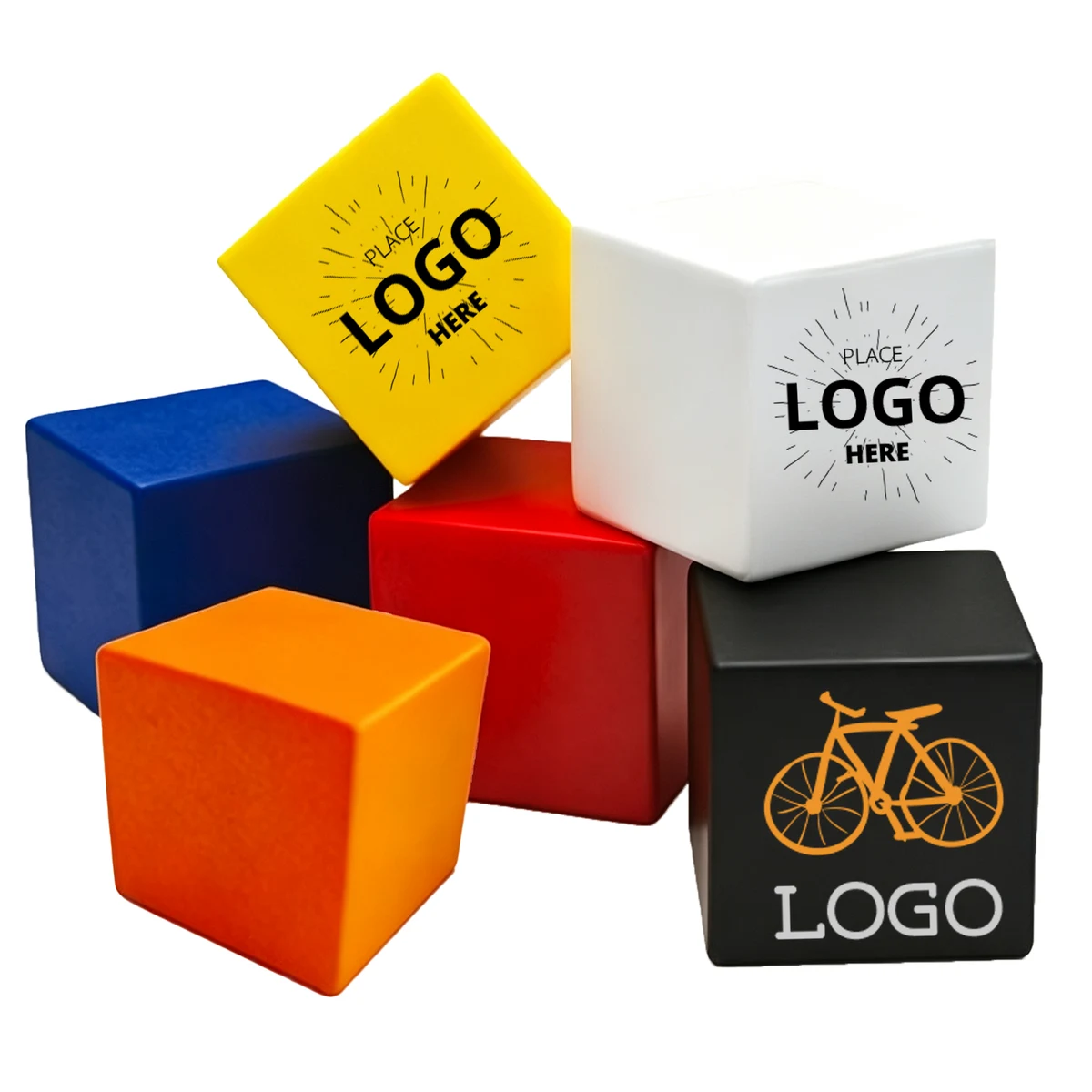 PU Foam Autism Squeeze Anti Anxiety Toy Anti Stress Cube Shaped Stress Relieve Ball Stress Cube Toy 1