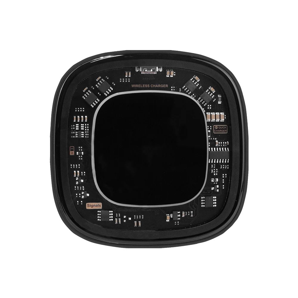 Springfield Clear Charger with Blue Halo LED Ring 1