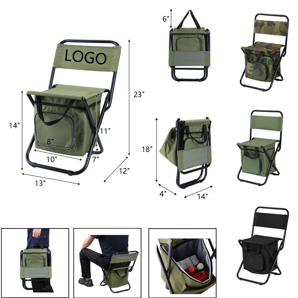 Fishing Chair With Cooler Bag 1