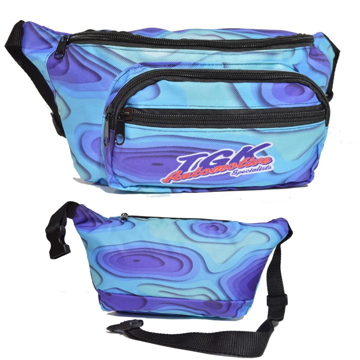 4 Zipper Fanny Pack w/ Full Wrap Sublimation Waist Bag 1