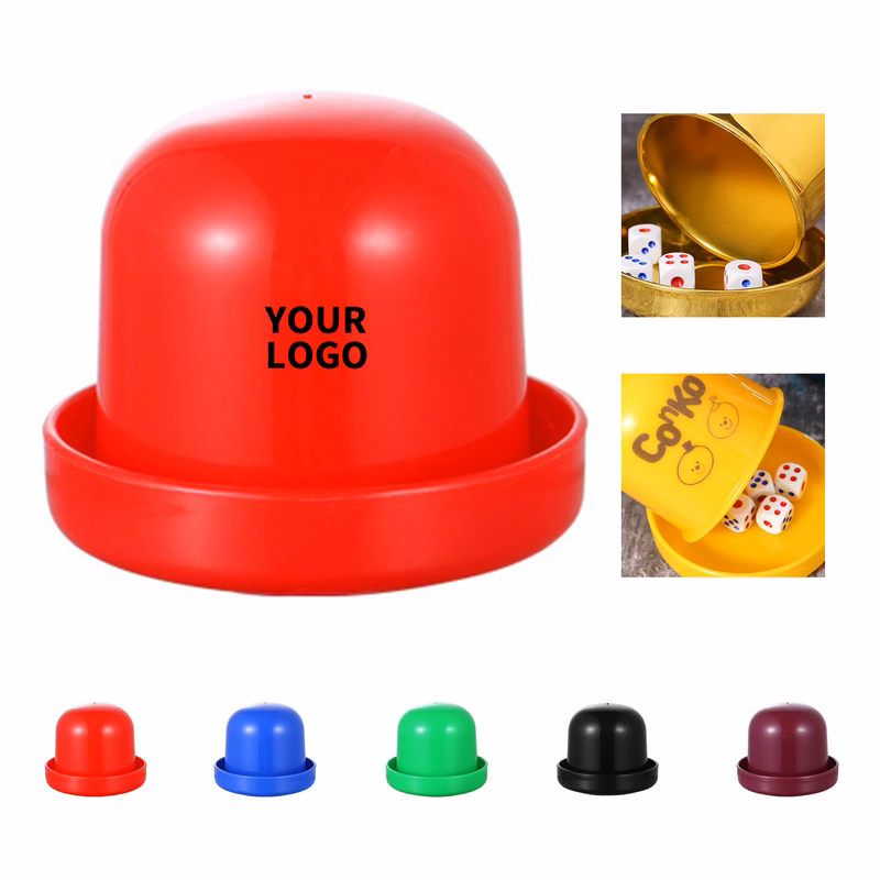 Standard Size Dice Shaker Cup With Randomizing Interior 2.9" Length X 3.15" Width