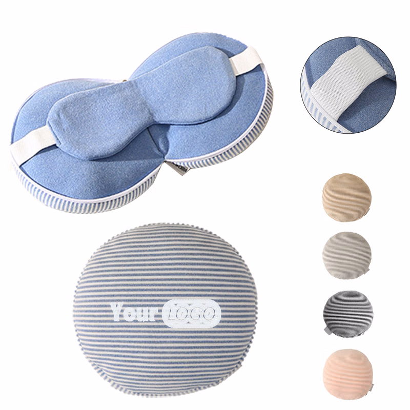 Neck Pillow With Sleep Mask