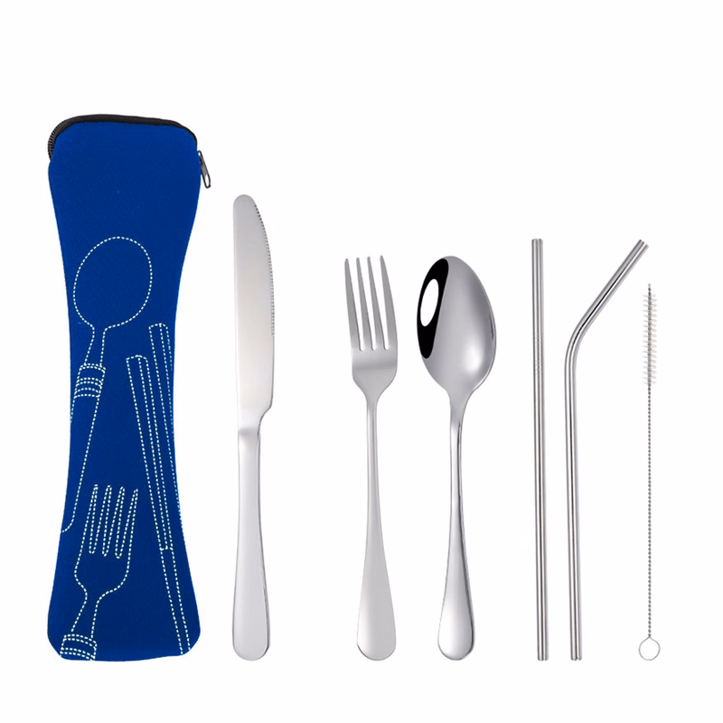 Stainless Steel Cutlery Set Neoprene Case