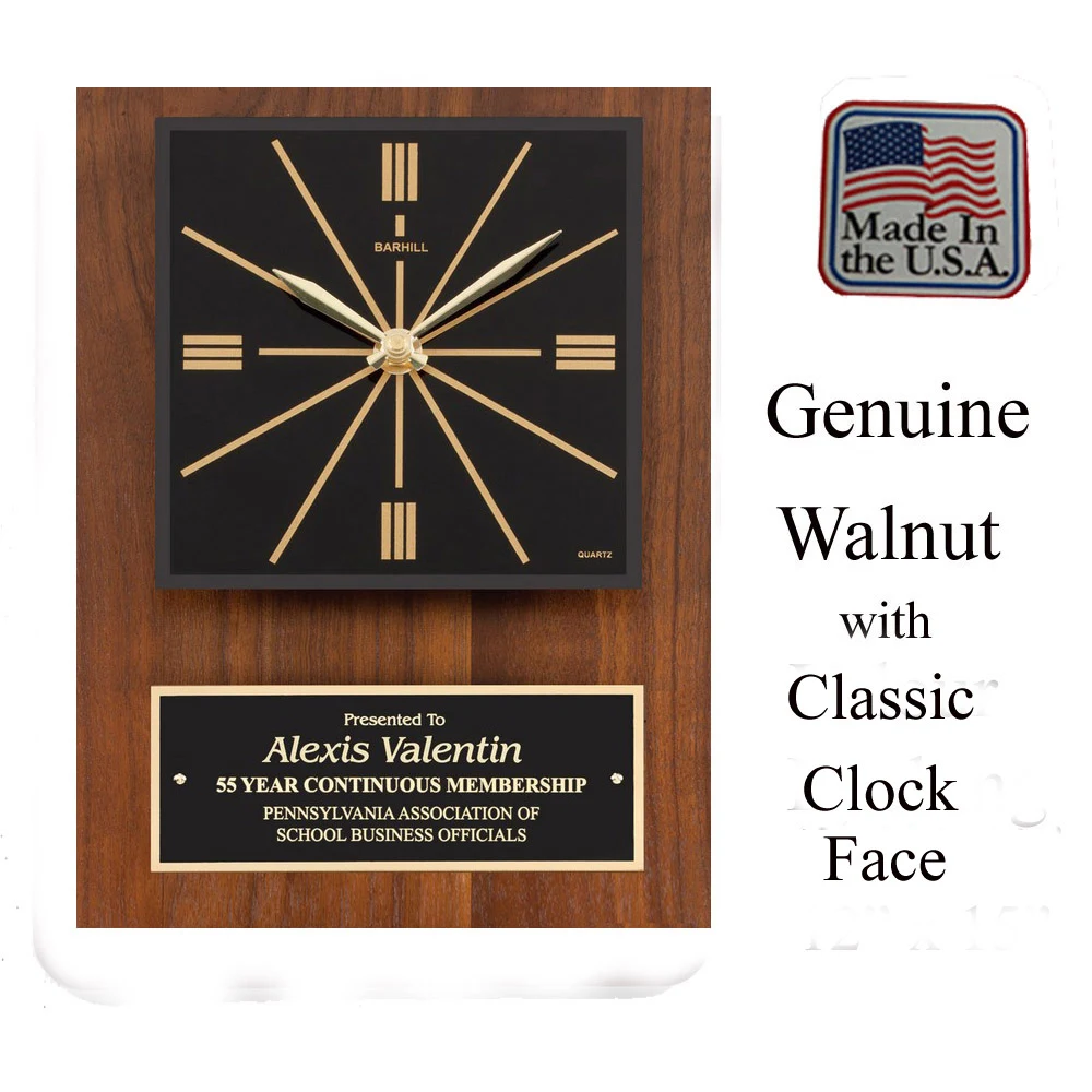 Quartz Clock Plaque 1