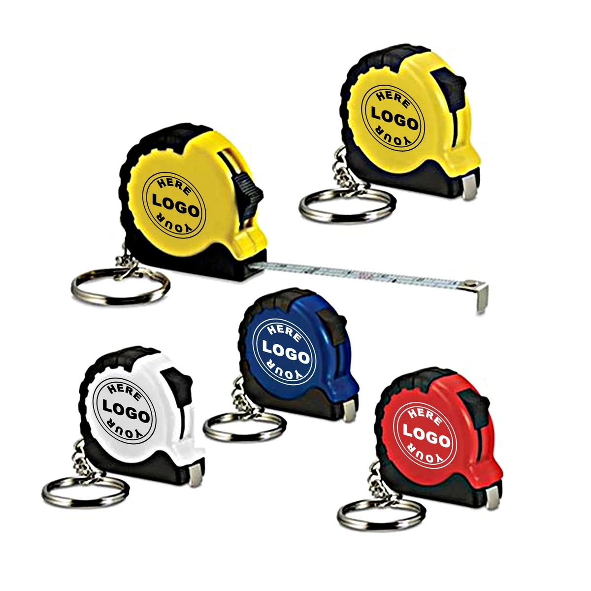 Keychain Tape Measure with 1m Steel Tape 1