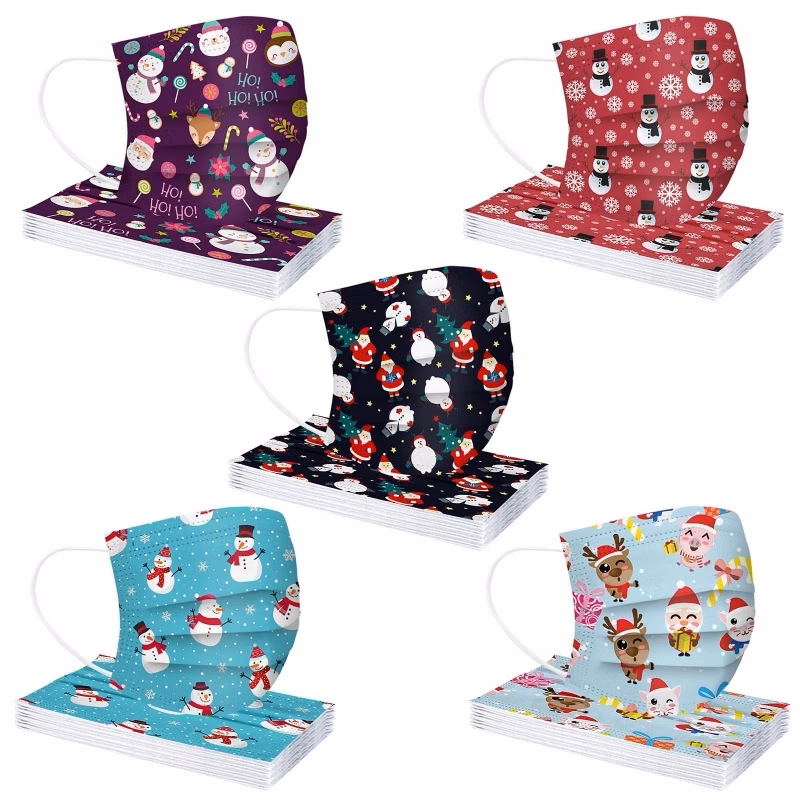 Christmas Holiday Disposable Masks