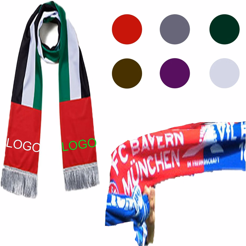 Spot Full Color Soccer Fans Scarf