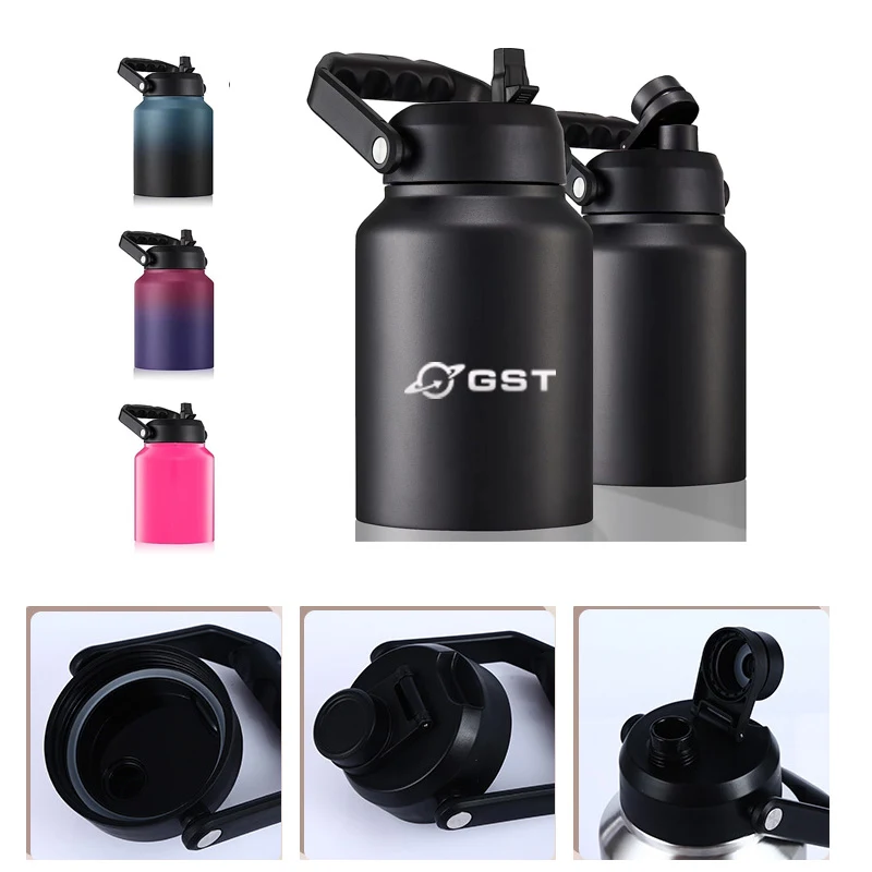 64 oz Large Capacity Space Pot Fitness Jug, custom water bottle with logo imprint 1