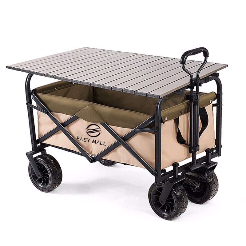 Outdoor Collapsible Wagon with Table Board