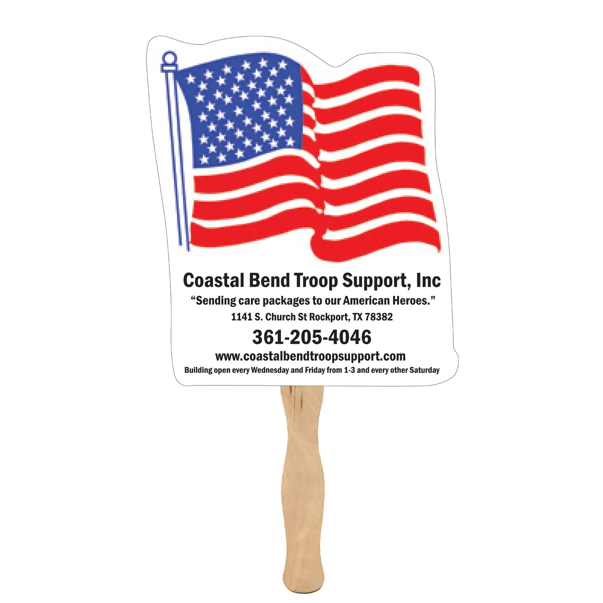 Single Side Flag Shaped Fan 1