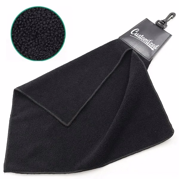 Custom Microfiber Golf Towel with Durable Clip — Course Essential Promo Item