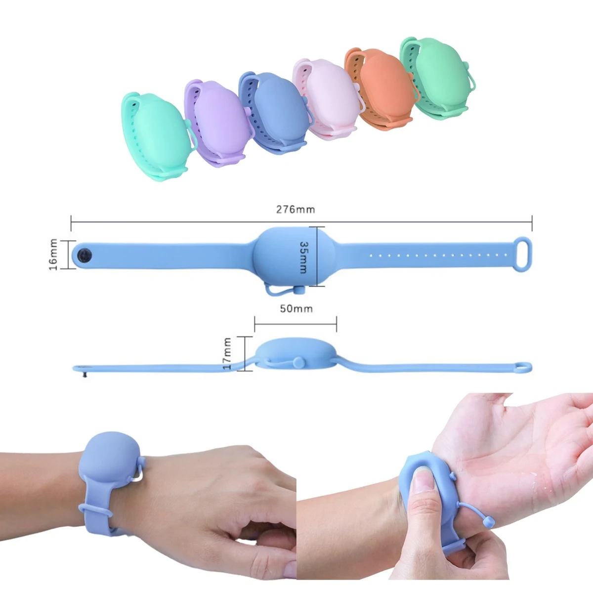 Silicon Hand SanitizerWristband 1