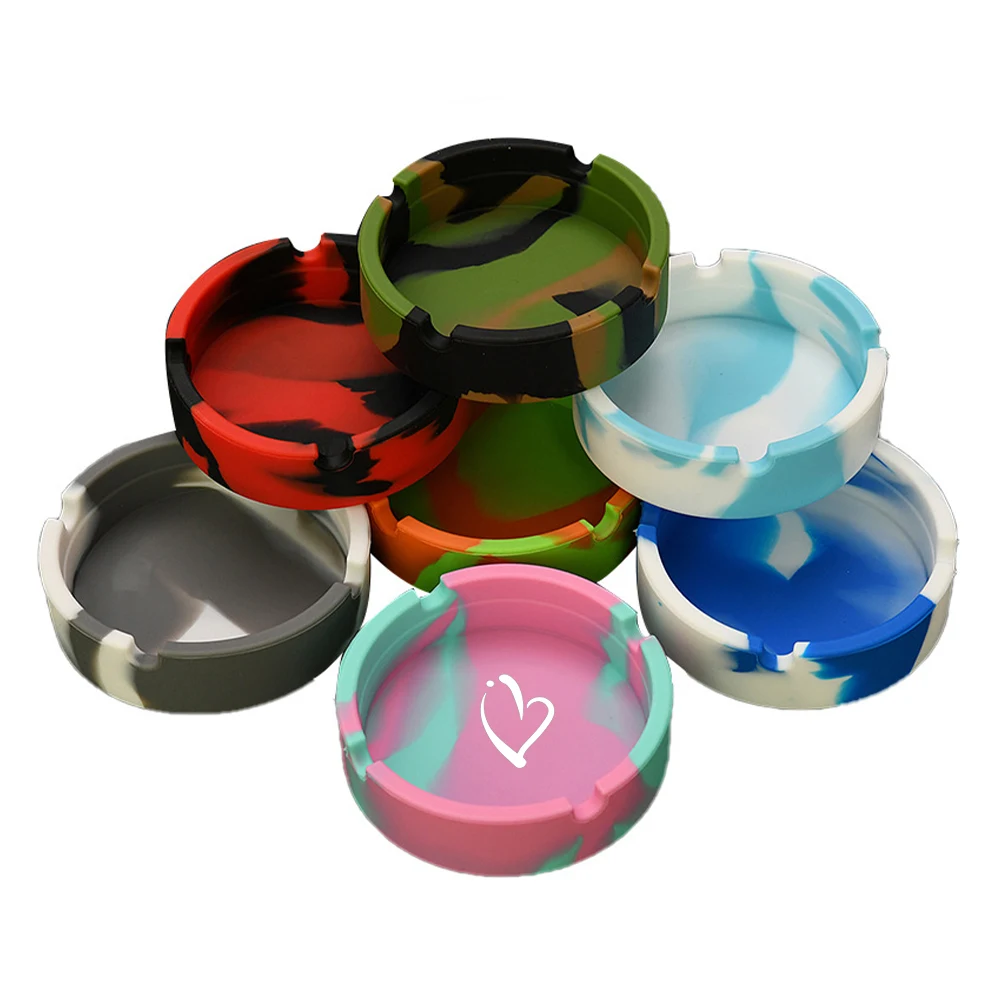 Unbreakable Round Silicone Ashtray 1
