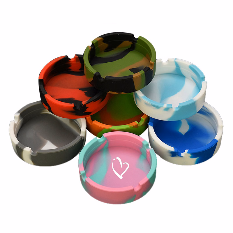 Unbreakable Round Silicone Ashtray