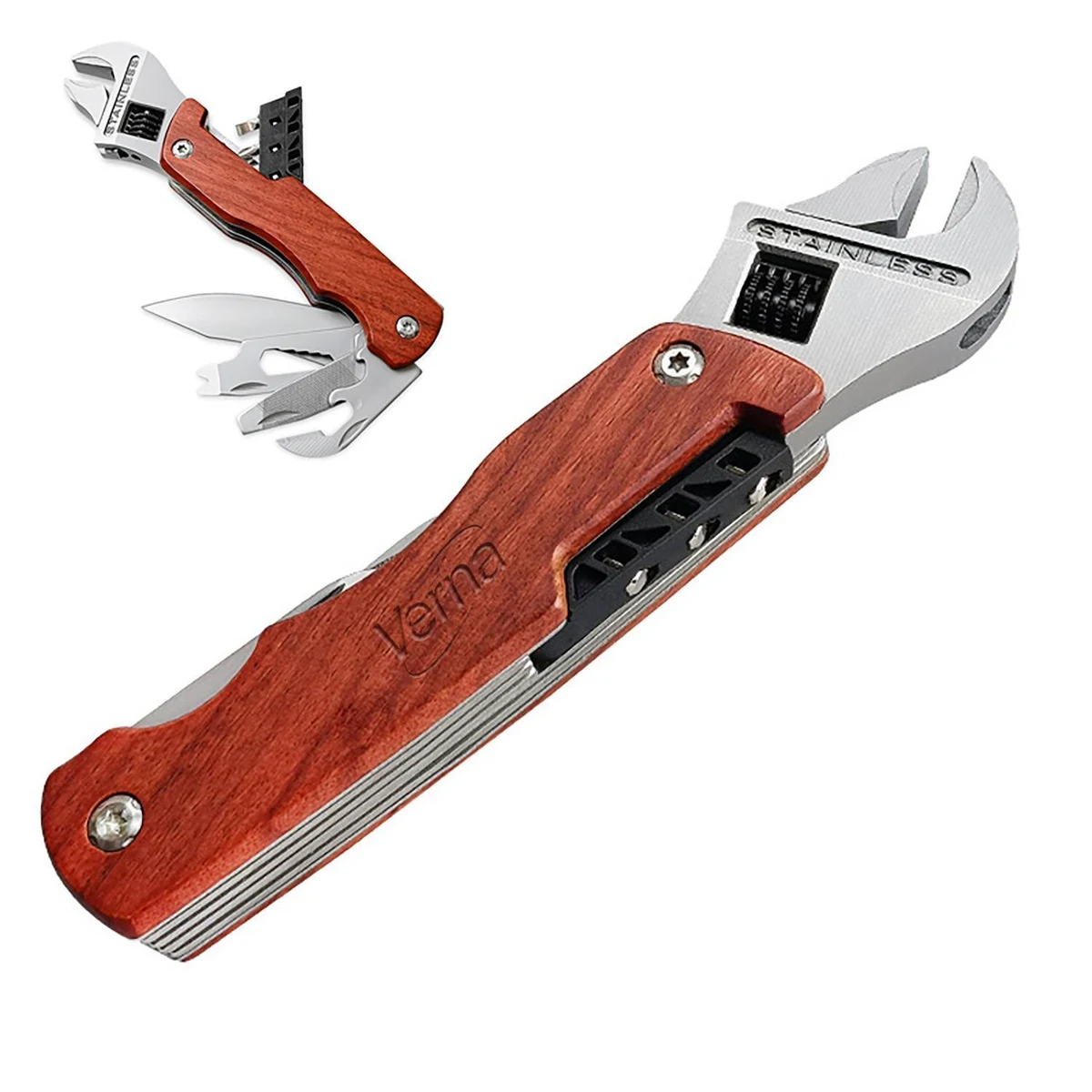 Stainless Steel Folding Multi-Tool Wrench 1