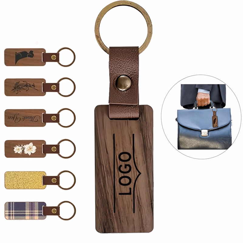 Recycle Bamboo Keychain
