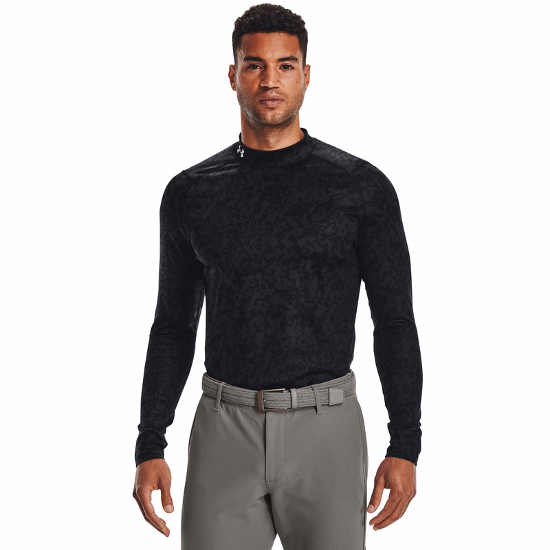 Men's ColdGear Infrared Printed Long Sleeve Golf Mock 