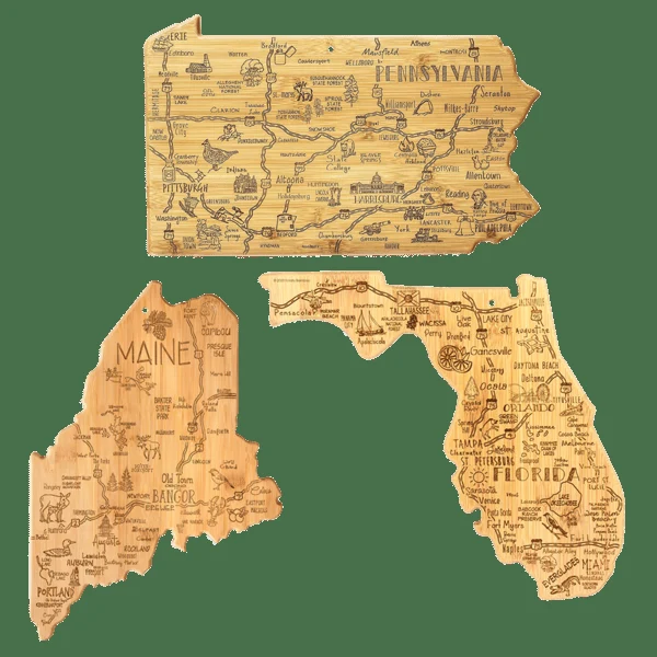 U.S. Destination Bamboo Cutting and Serving Boards 1