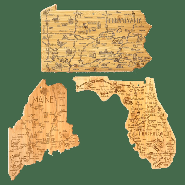 U.S. Destination Bamboo Cutting and Serving Boards
