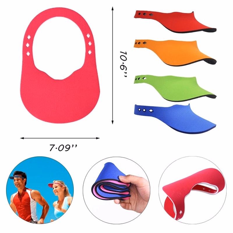 Sport Hat Neoprene Sun Visor Cap